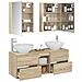 Set di mobili per il bagno 5 pcs Rovere Sonoma - Foto miniatura 3