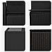 Set di divani 8 pz Nero Rattan sintetico e Acciaio - Foto miniatura 7