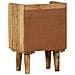 Comodino In Legno Massello Di Mango 40x30x59,5 Cm - Foto miniatura 4