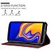 Custodia Compatibile Con Samsung Galaxy A6s In Rosso Mela - Coperchio Protettiva Con Chiusura Magnetica, Funzione Stand E Tasca Per Le Carte - Foto miniatura 5
