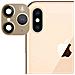 Lente Fotocamera Finta Iphone 11 Pro Oro Lente Adesiva - Foto miniatura 10
