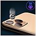 Lente Fotocamera Finta Iphone 11 Pro Oro Lente Adesiva - Foto miniatura 5