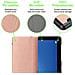 Custodia Per Tablet Compatibile Con Huawei Mediapad T5 10 (10.1"" Zoll) In Oro Rosa Pastello - Coperchio Protettiva Ultra Sottile Senza Funzione Auto Wake Up E Stand - Foto miniatura 7