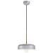 Caen Ceiling Lamp By - Grey Metal And Brushed Brass - Textile Cord - Foto miniatura 2