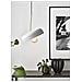 Caen Ceiling Lamp By - Grey Metal And Brushed Brass - Textile Cord - Foto miniatura 3