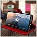 Custodia Galaxy A20e Portacarte Funzione Supporto Cover Silicone - Rosso - Foto miniatura 3