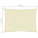 Parasole a Vela Oxford Rettangolare 2,5x4,5 m Crema - Foto miniatura 6