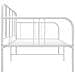 Divano Letto Bianco In Metallo 90x200 Cm - Foto miniatura 5