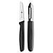 Set of knives, 8 cm, 22 cm, Acciaio inossidabile, Nero, Acciaio inossidabile - Foto miniatura 1