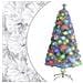 Albero Natale Artificiale con Supporto /LED 64 cm Fibra Ottica - Foto miniatura 1