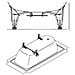 Allround Set Piedini Per Installazione Vasca Mod. 5030 Codice 581470000000 - Foto miniatura 2