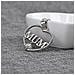 Collana Con Cuore Della Mamma In Lega Di Zinco/argento Con Strass - Foto miniatura 7