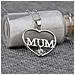 Collana Con Cuore Della Mamma In Lega Di Zinco/argento Con Strass - Foto miniatura 2