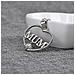 Collana Con Cuore Della Mamma In Lega Di Zinco/argento Con Strass - Foto miniatura 3