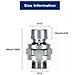 Adattatore A Sfera Girevole Per Soffione Doccia Connettore Per Soffione Doccia A 4 Punti Silver - Foto miniatura 2