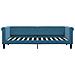 Divano Letto Con Materasso Blu 80x200 Cm In Velluto - Foto miniatura 6