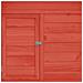 Pollaio Rosso E Bianco 152x96x110 Cm In Legno Massello Di Abete - Foto miniatura 2