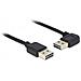 5m Usb 2.0 A M /m 90 Cavo Usb Usb A Nero - Foto miniatura 1