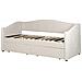 Letto Da Giorno Con Contenitore Tessuto Beige Chiaro 90 X 200 Cm Vittel - Foto miniatura 4