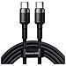 Catklf-alg1 Pd 2.0 100w Nylon Data & Charging Cable Usb-c To Usb-c 2m Black-gray - Foto miniatura 1