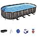 Piscina Fuori Terra Ovale Power Steel 732x366x122 Cm Bestway 5611t - Foto miniatura 1
