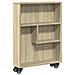 Carrello Stretto Rovere Sonoma 48x13x68 Cm In Truciolato - Foto miniatura 2