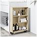 Carrello Stretto Rovere Sonoma 48x13x68 Cm In Truciolato - Foto miniatura 3