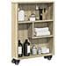 Carrello Stretto Rovere Sonoma 48x13x68 Cm In Truciolato - Foto miniatura 1
