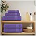Asciugamani Per Sapone 4 Pz Viola 30x30cm 360g/m 100% Cotone - Foto miniatura 3