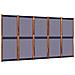 Divisorio A 5 Pannelli Blu Scuro 350x180 Cm - Foto miniatura 2