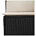 Divano Da Giardino Con Cuscini A 4 Posti Nero In Polyrattan - Foto miniatura 6
