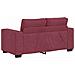 Set di Divani 2 pz con Cuscini Rosso Vino in Tessuto - Foto miniatura 6