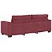 Set di Divani 2 pz con Cuscini Rosso Vino in Tessuto - Foto miniatura 7