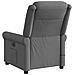 Poltrona Reclinabile Massaggio Elettrica Grigio Scuro Tessuto - Foto miniatura 7