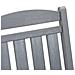 Set Giardino  3 Pezzi Grigio Chiaro HDPE, Sedia Dondolo  Grigio Chiaro 70x92x108 cm HDPE, Tavolino laterale  Grigio Chiaro 38x38x45 cm HDPE - Foto miniatura 9