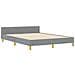 Letto  Grigio chiaro 160x200 cm in tessuto - Foto miniatura 3