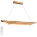 Lampada A Sospensione Moderna In Legno Da 90 Cm Per Sala Da Pranzo, Dimmerabile Con Telecomando - Foto miniatura 1