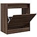 Scarpiera Rovere Marrone 60x34x63,5 cm in Legno Multistrato - Foto miniatura 1
