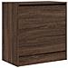 Scarpiera Rovere Marrone 60x34x63,5 cm in Legno Multistrato - Foto miniatura 4