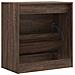 Scarpiera Rovere Marrone 60x34x63,5 cm in Legno Multistrato - Foto miniatura 7