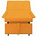 Divano letto Giallo scuro 194 x 67 x 37 cm Tessuto - Foto miniatura 5