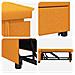Divano letto Giallo scuro 194 x 67 x 37 cm Tessuto - Foto miniatura 6