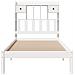 Letto Libreria senza Materasso Bianca 90x200 cm Legno di Pino - Foto miniatura 4
