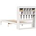 Letto Libreria senza Materasso Bianca 90x200 cm Legno di Pino - Foto miniatura 8
