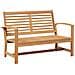 Set Divano da Giardino 2 pcs Naturale Legno massello di teak - Foto miniatura 5