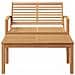 Set Divano da Giardino 2 pcs Naturale Legno massello di teak - Foto miniatura 7