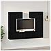 Set mobile TV 6 pcs Rovere nero 80 x 30 x 30 cm - Foto miniatura 4
