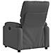 Poltrona reclinabile in tessuto grigio scuro - Foto miniatura 3