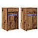 Armadio da Letto LED 2 pcs Legno vecchio 38 x 34 x 61 cm - Foto miniatura 1