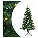 Albero di Natale Artificiale Angolare con 150 LED Verde 150 cm - Foto miniatura 1